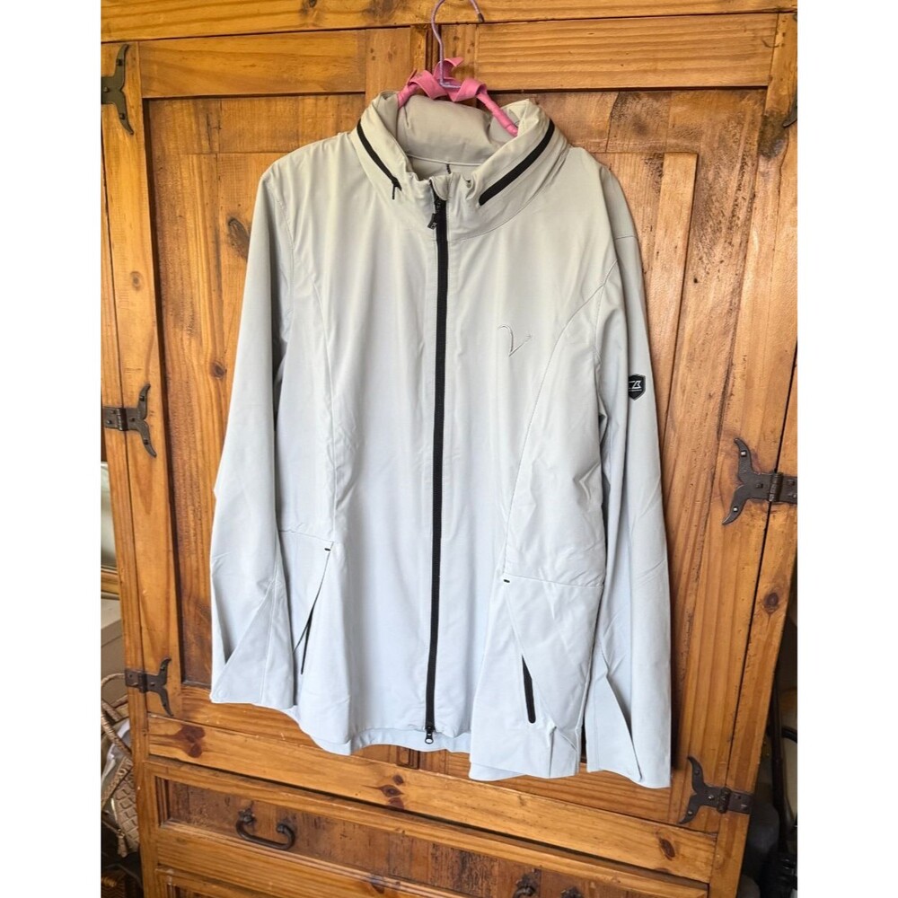 NWT Cutter & Buck LCO00041 Women's Vapor Water Repellent Stretch Rain Jacket XXL